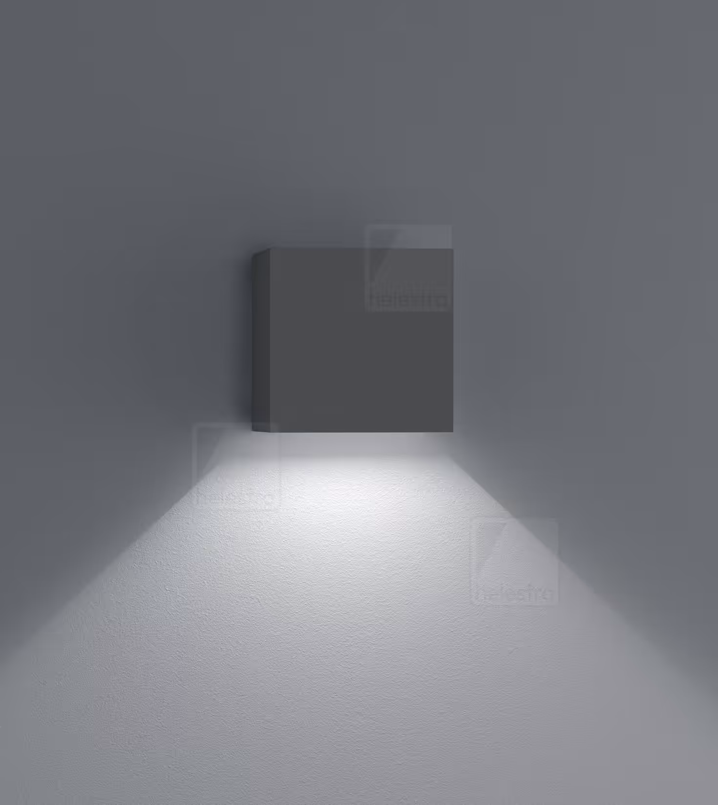 Απλίκα Τοίχου LED SIRI44 7W Graphite IP54 με Φωτισμό Πάνω & Κάτω Γραφίτης