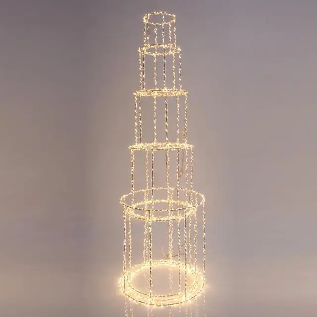 Πύργος Φωτιζόμενος 1310 Θερμά LED Με Μετασχηματιστή Χάλκινο 60x25cm