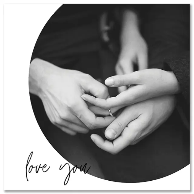 Καμβάς Love you 2 - Τετράγωνο , 100Χ100