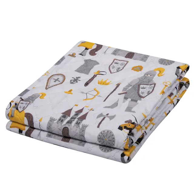 Κουβερλί 120x160 Κούνιας Greenwich Polo Club Essential 8861 Cream-Grey 100% Microfiber 3