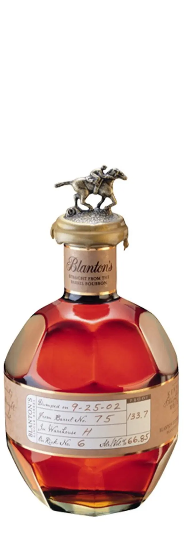 BLANTON S STRAIGHT FROM THE BARREL BOURBON WHISKEY 700ml