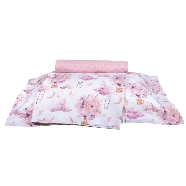 Σετ Σεντόνια 170x260 Μονά Greenwich Polo Club Essential 8864 Pink 100% βαμβακερόΧωρίς Λάστιχο 3