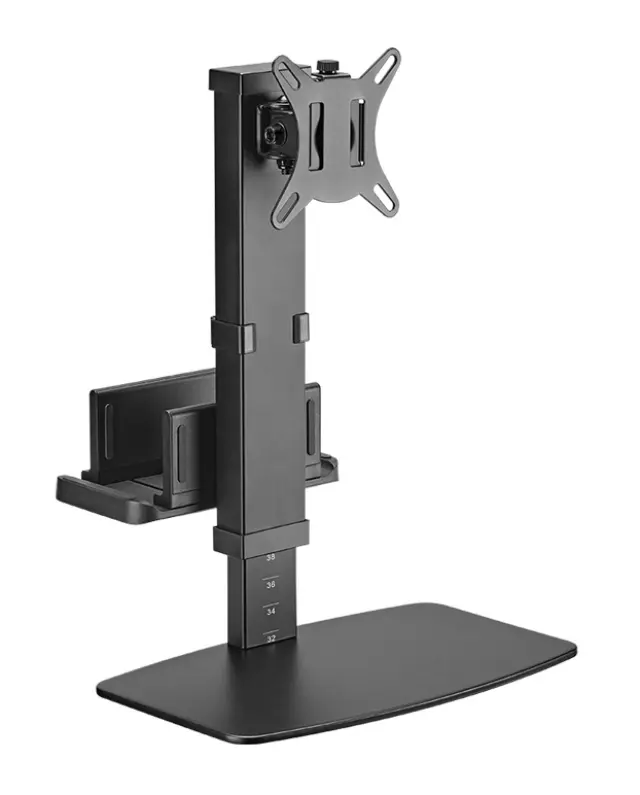 POWERTECH βάση γραφείου οθόνης PT-1449 με βάση mini PC, 17-32", έως 8kg