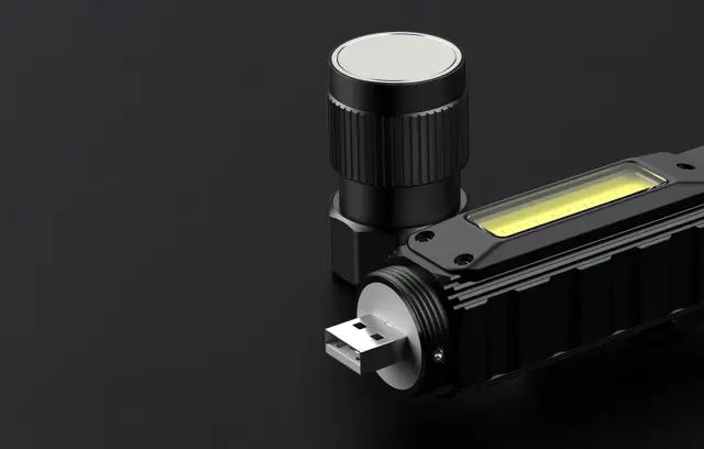 Superfire G19 multifunction flashlight, 200lm, USB 3