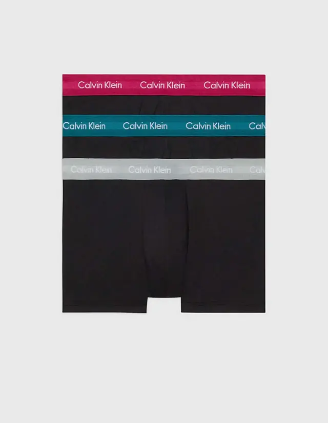 Calvin Klein - Ανδρικά Μποξεράκια Low Rise Trunk 3Pack 0000U2664G-MXB Μαύρο - S