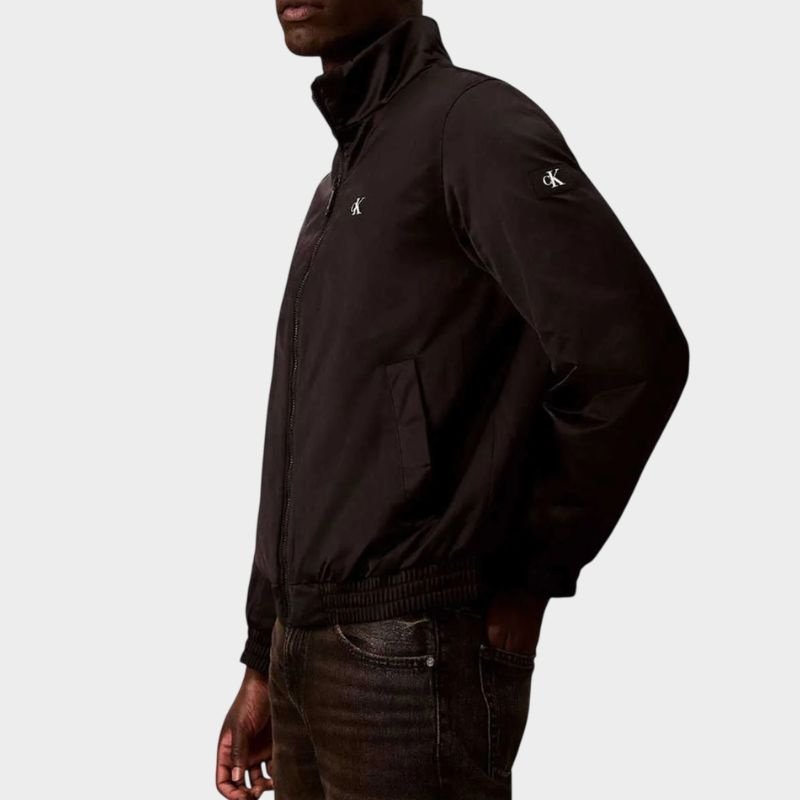 Calvin Klein - Ανδρικό Τζάκετ Ls Padded Nylon Harrigton LV04RG500G-UB1 Μαύρο - 2XL