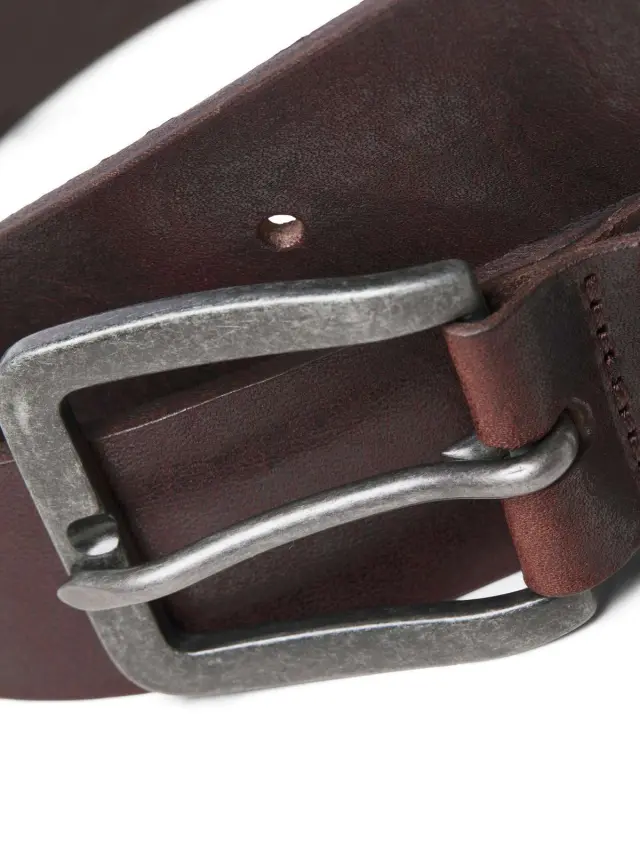 JACVICTOR LEATHER BELT NOOS Black Coffee 3