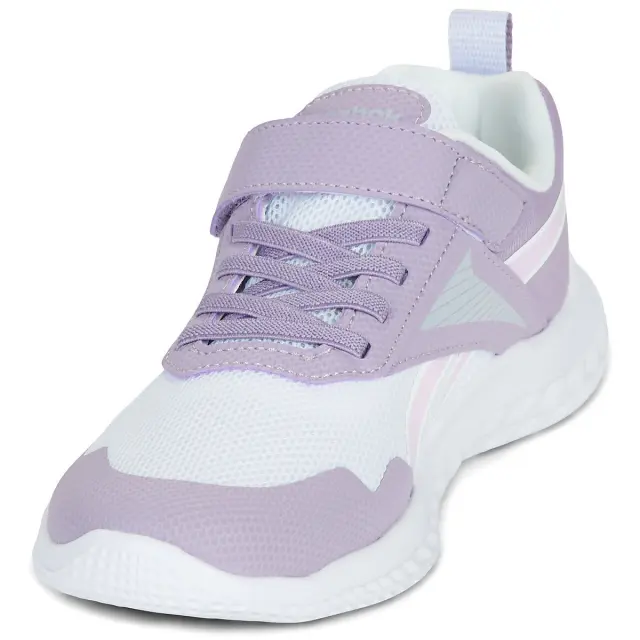 Reebok Sport Rush Runner 5 Elastic Lace & Top Strap Kids Shoes Running Purple/White 100250813 - 28 2