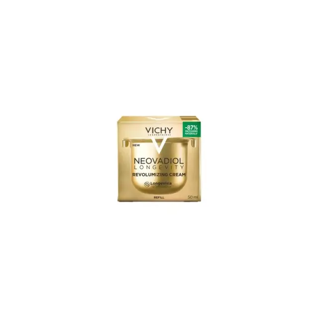VICHY Neovadiol Longevity Refill Κρέμα Αναδόμησης Ορατή επαναφορά Όγκου Νεότητας σε 5 Περιοχές-Κλειδιά του Προσώπου 50ml