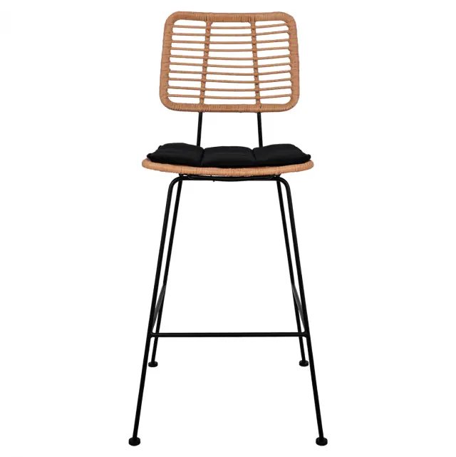 ΣΚΑΜΠΟ ΜΕΤΑΛΛΙΚΟ ΜΕ ΜΑΞΙΛΑΡΙ FB95455 ΜΕ WICKER ΜΠΕΖ 46,5x55x117,5Υ εκ. 3