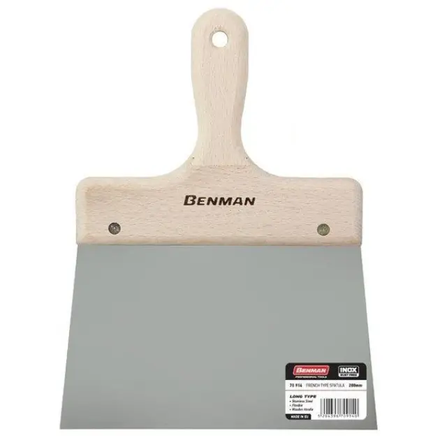 Benman 70912 - Σπάτουλα Inox 160mm με Ξύλινη Λαβή
