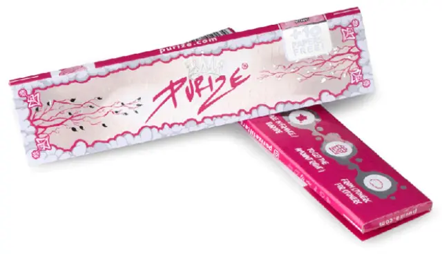 Purize Χαρτάκια Pink - King Size Slim 32+10φ.