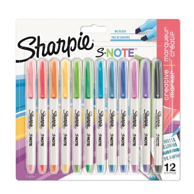 Σετ 12 Μαρκαδόροι Sharpie S Note