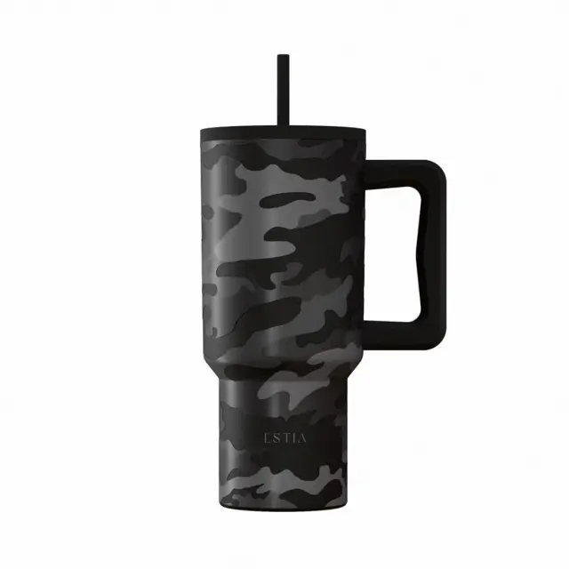 Estia Θερμός Straw Tumbler Xl Save The Aegean 900Ml Dark Camo