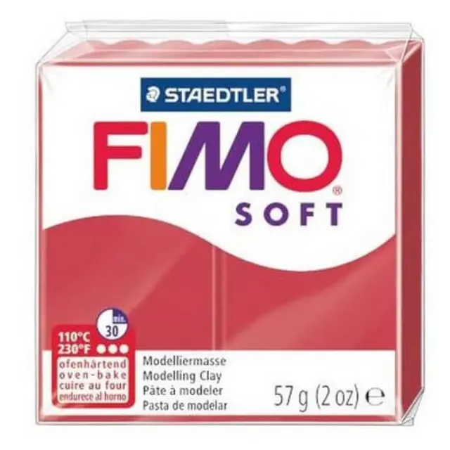 Πηλός Fimo Soft 57gr Cherry Red