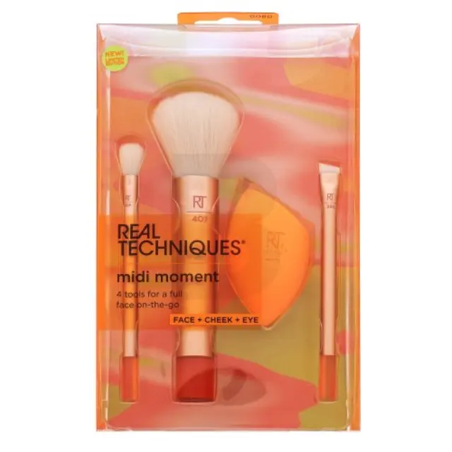 Real Techniques Orange Crush Midi Moment Set Brush Set