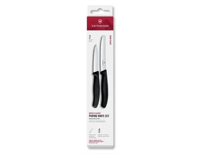 Σετ Μαχαίρια Γενικής Χρήσης Victorinox Swiss Classic με μήκος λεπίδας 10cm και 11cm - Black - 2 τεμάχια6.7113.2 2