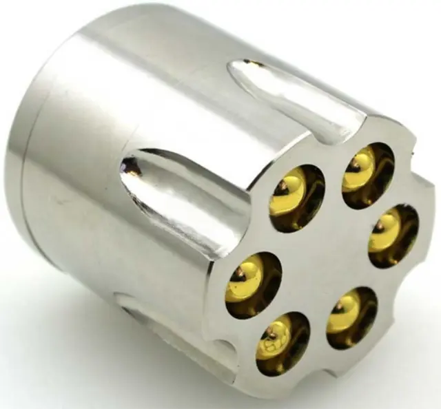 Grinder Μαγνητικός Τρίφτης Γεμιστήρας Περίστροφου 40mm Ασημί 2