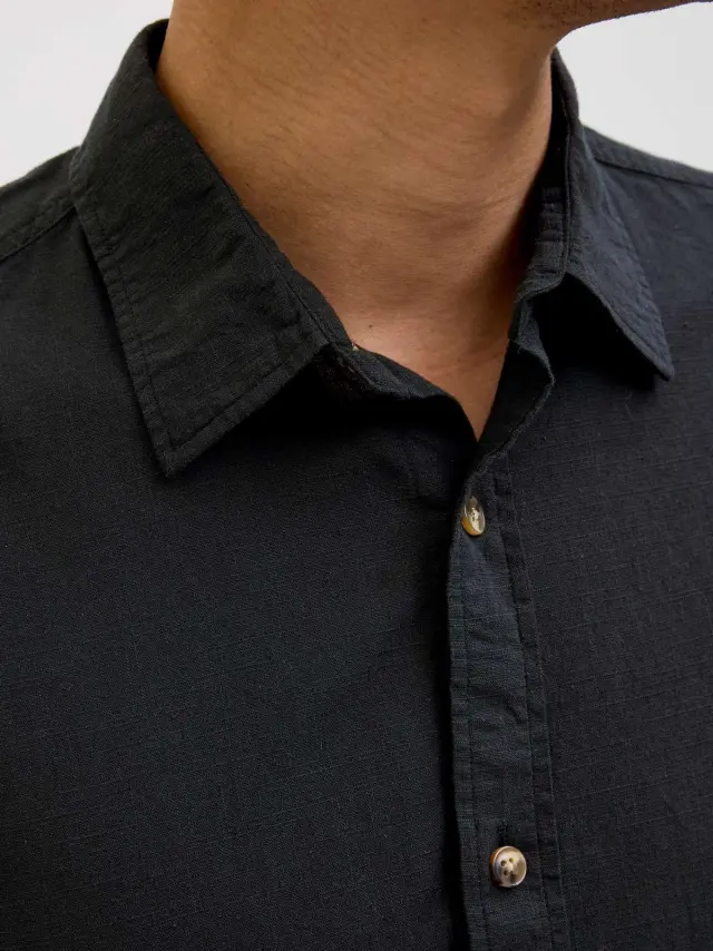 JJESUMMER SHIRT LS SN Black - S 2