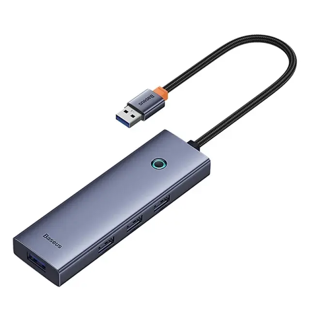Hub 4in1 Baseus UltraJoy USB-A έως 4xUSB 3.0 (γκρι) 2