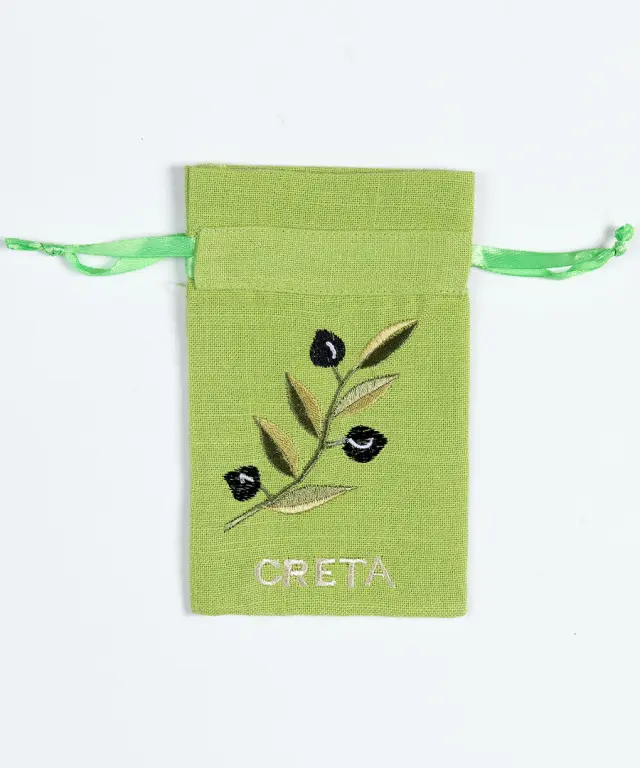 Σαπουνοθήκη (10τμχ) ΚΡΗΤΗ (9cm x 14cm) πράσινο με χρώμα -