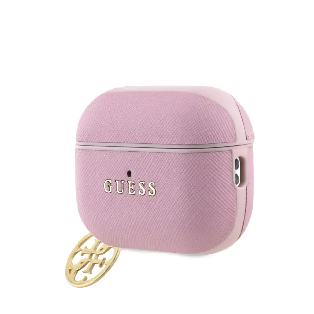Guess Saffiano 4G Charm Case for AirPods Pro 2 Pink 2