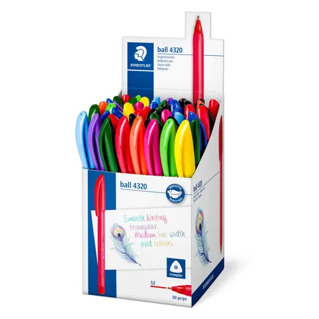 Staedtler Ball 4320 Στυλο Διαρκείας, Σετ 50 τεμ