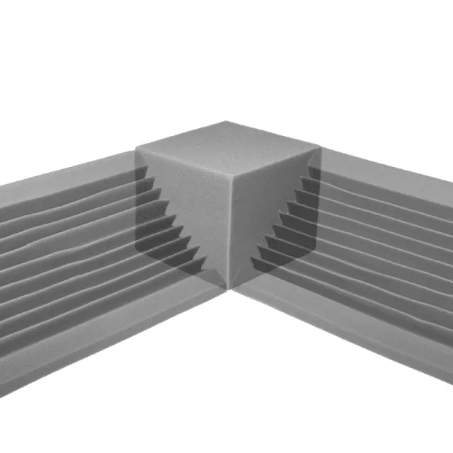 DNA ABC GY gray acoustic corner cube soundproofing foam reverberation echo reduction 2
