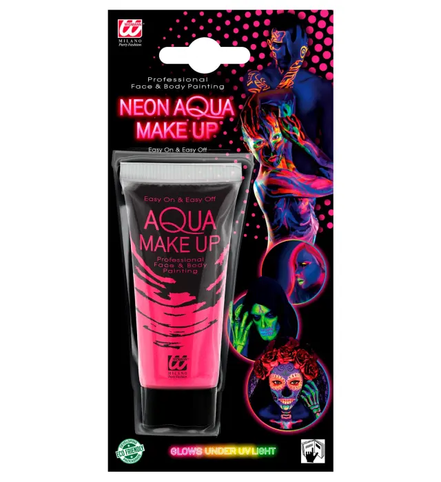 Αποκριάτικο Μακιγιάζ Σωληνάριο Neon Ροζ 30ml (Widmann) (W-09970)