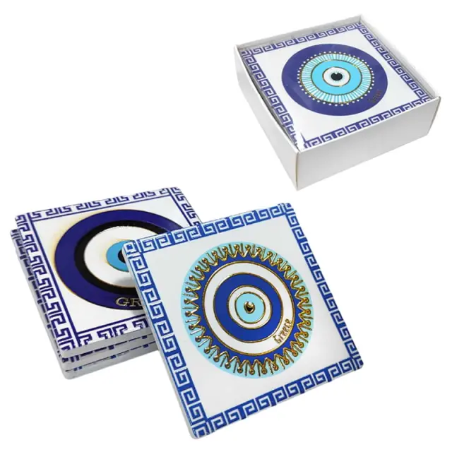 Σετ σουβέρ Greece 4τμχ - Coaster set 4pcs 026033