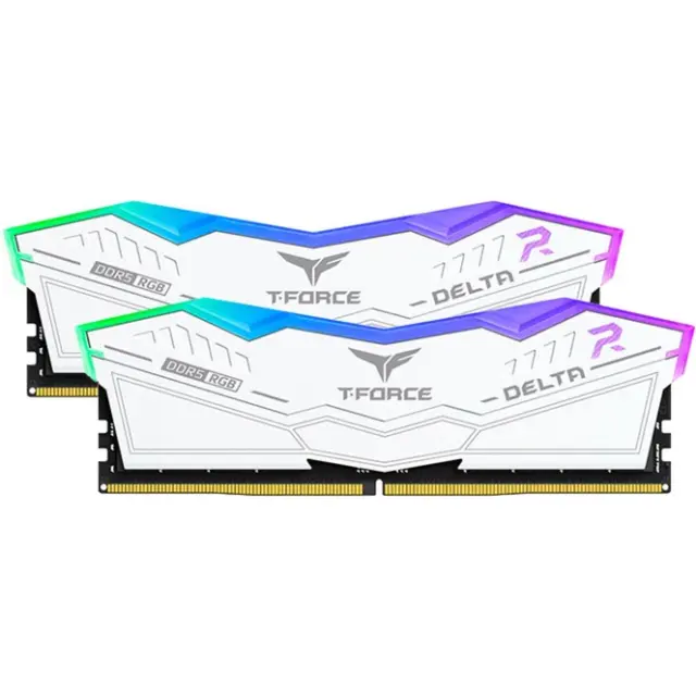 Team Group DIMM 32 GB DDR5-7200 (2x 16 GB) Dual-Kit (white, FF4D532G7200HC34ADC01, Delta RGB, INTEL XMP)