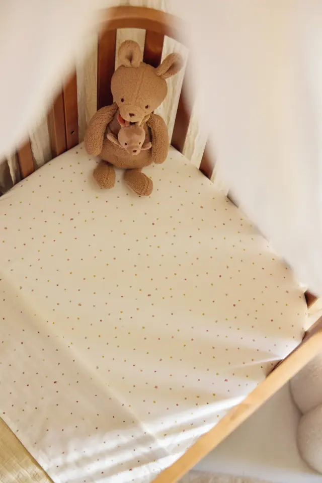 Jollein: Fitted Sheet - Jersey - Kangaroots σεντόνι κούνιας με λάστιχο 70/75x140/150cm 3