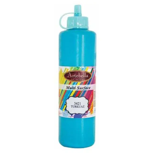 Artebella Ακρυλικό Χρώμα Multi Surface - 3421 Turquoise - 500ml
