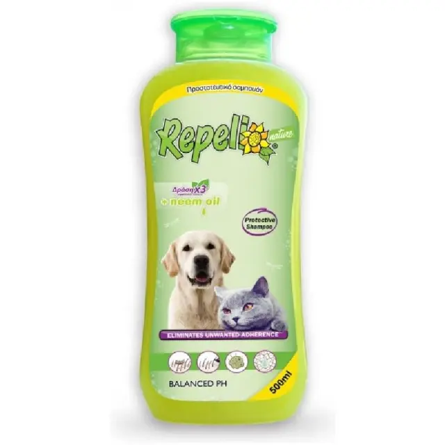 Repeli Dog + Cat Shampoo - Αντιπαρασιτικό Σαμπουάν Σκύλου + Γάτας - 500ml
