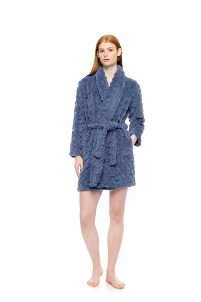 W1874 - Cosmos Blue - ROBE FLEECE LEO 2
