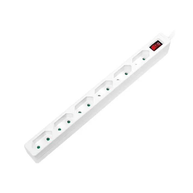 LogiLink Power Strip 6-socket 1.5m White (LPS232)