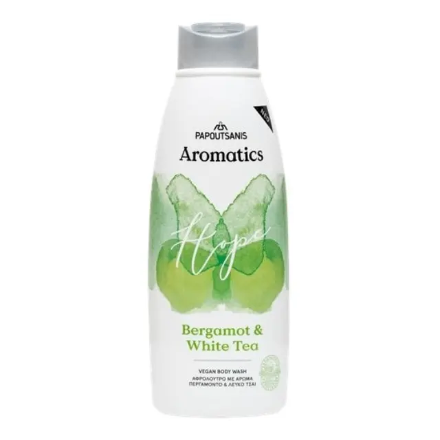 Papoutsanis Aromatics Hope Αφρόλουτρο Bergamot&White Tea 600ml