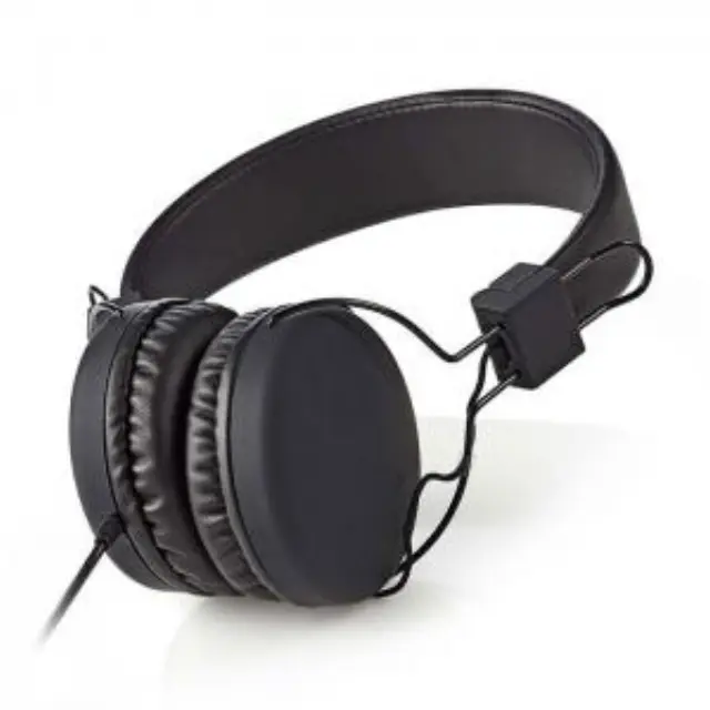 On-ear ακουστικά με καλώδιο 1.20m,σε μαύρο χρώμα. 2
