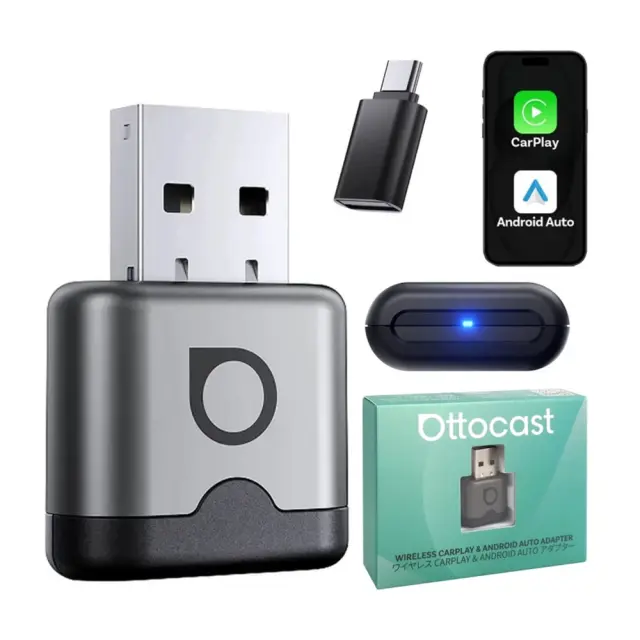 Ottocast® Wireless Car Adapter CA530-T Mini Aura 2026 2