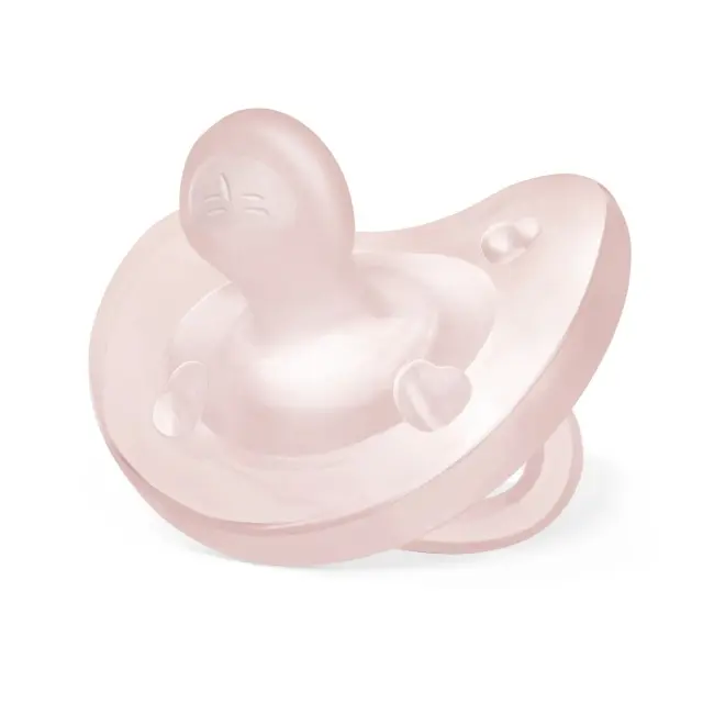 Chicco Physio Forma Soft Πιπίλα Σιλικόνης Ροζ για 0-6 μηνών 1τμχ