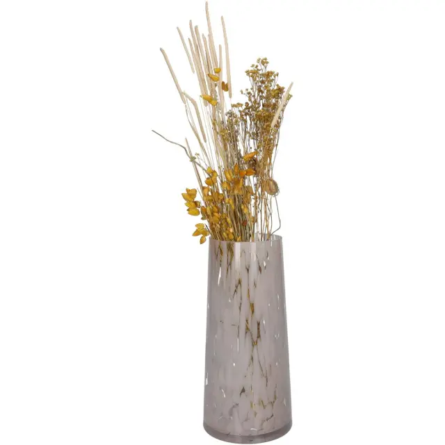 Βάζο Ροζ Γυαλί 12x12x25cm 2