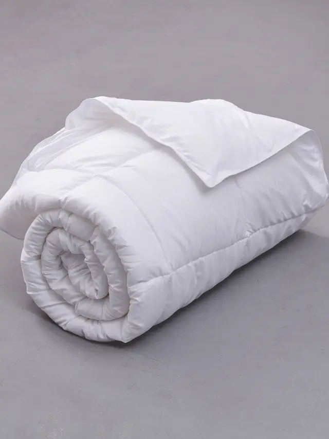 Πάπλωμα King Size White Comfort 260X240 Stripe Microfiber Palamaiki