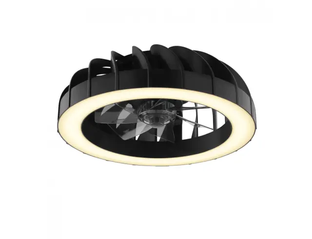 Ανεμιστήρας Οροφής Brilliant Fanora G81080/06 με φωτισμό LED, RGB, τηλεχειριστήριο, διάμετρο 46cm και ισχύ 30W - Μαύρο 3