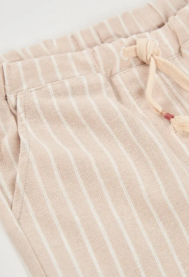 Boboli Linen παντελόνι ριγέ για κορίτσι 723024-9797 - 10 3