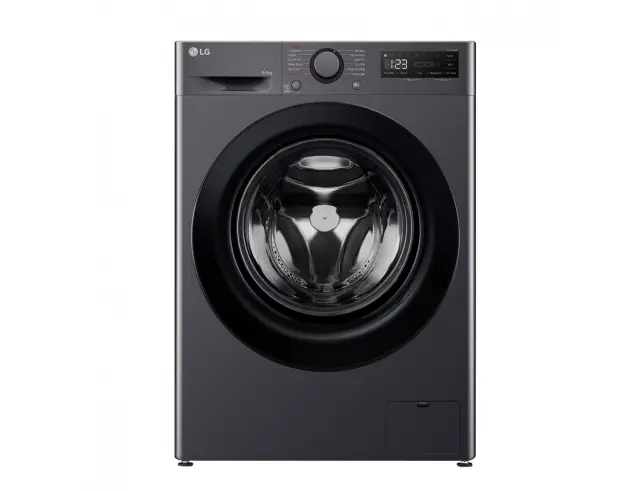 Πλυντήριο (9kg) + Στεγνωτήριο (6kg) Ρούχων LG F4DR509SBM με κινητήρα Inverter, τεχνολογία AI, 1400rpm και ενεργειακή κλάση A & D - Black F4DR509SBM