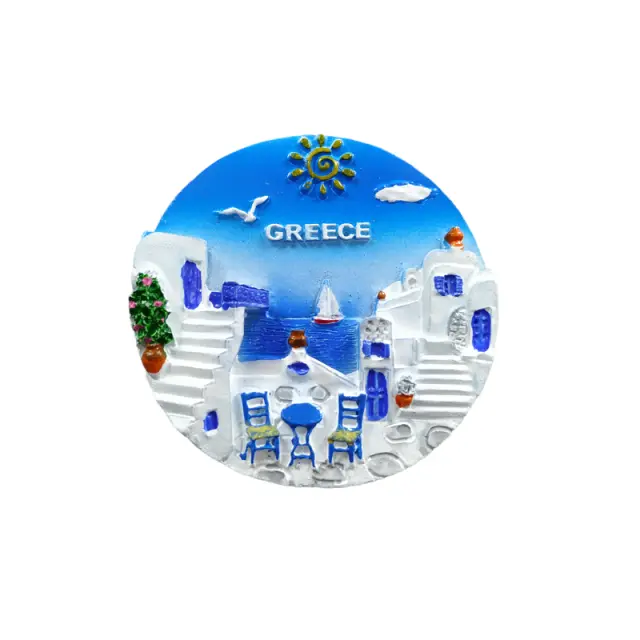 Tουριστικό μαγνητάκι Souvenir – Σετ 12pcs - Resin Magnet - Greece - 678238