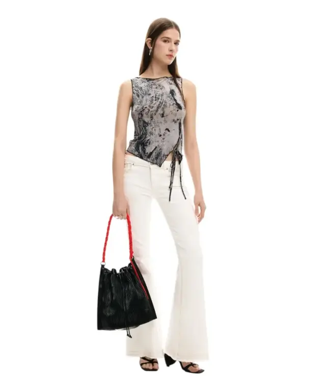 Desigual - Γυναικεία Τσάντα Ώμου Back Litio Harlan 26SAKP34-2000 Μαύρο 2