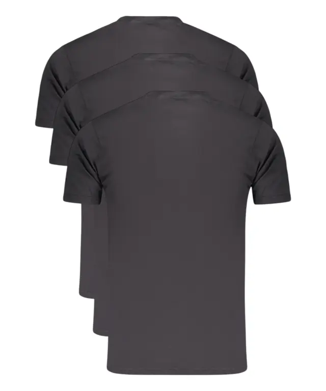 Norway Nautical School - Ανδρικές Φανέλες 3Pack 866000-BLACK Μαύρο 2
