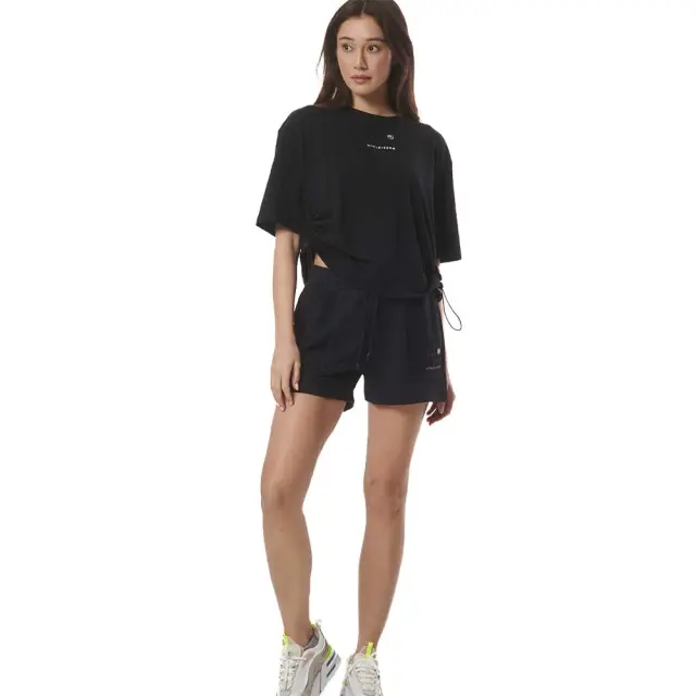 Body Action Women's Athletic With Embroidery Shorts Μαύρο 031424-01 (Body Action) - Small