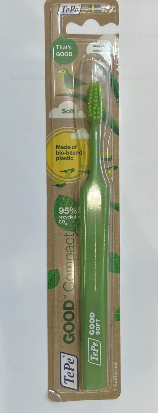 TePe Good Compact Soft Μαλακή Οδοντόβουρτσα Ενηλίκων Άλμα Ζωής Ροζ, 1 τεμάχιο